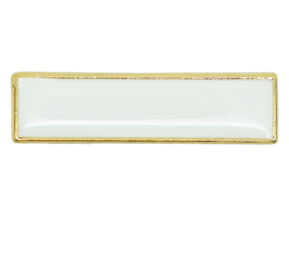 Plain School Squared Edge Bar Badge