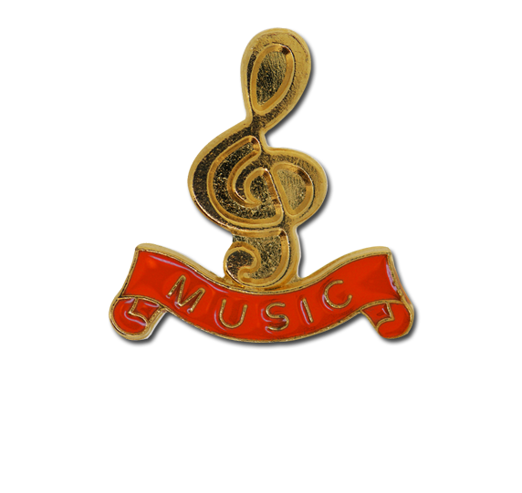 Music - Gold Clef Badge