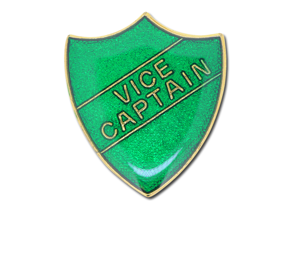 Vice Captain Enamelled Shield Badge