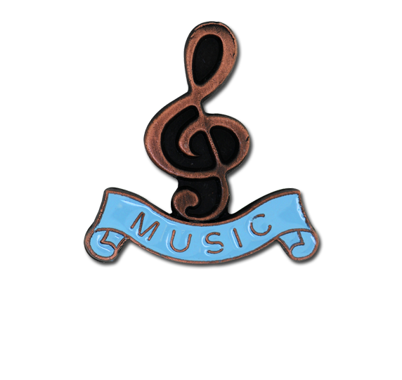 Music - Bronze Clef Badge
