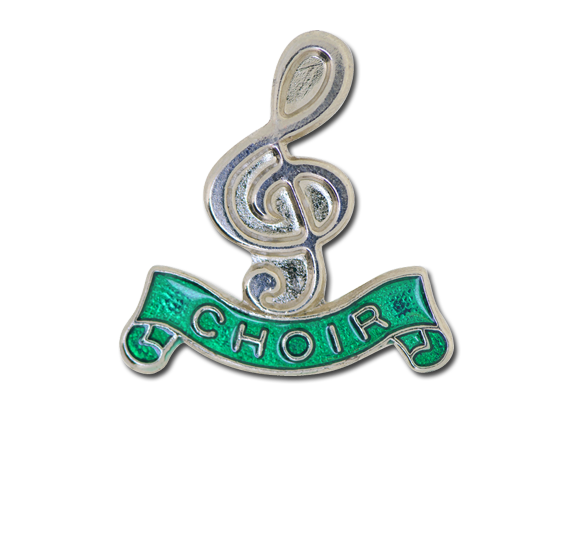 Choir - Silver Clef Badge