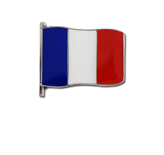 French Small Flag Badge