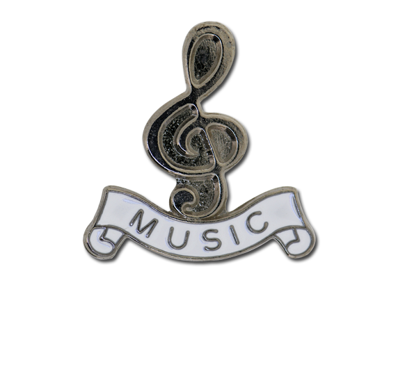 Music - Silver Clef Badge