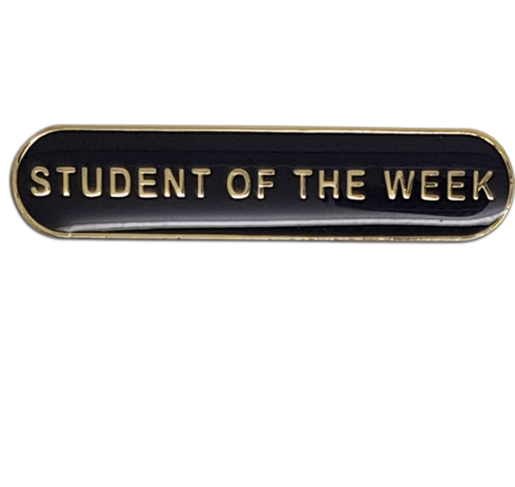 Student of the Week Rounded Bar Badge