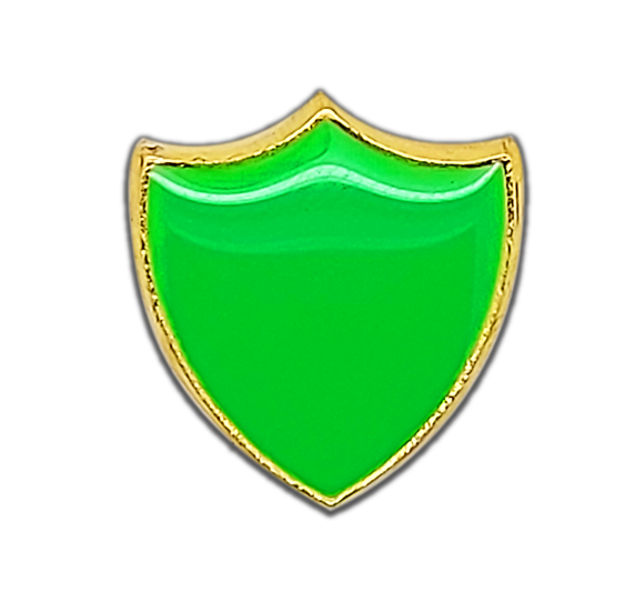 Small Neon Enamelled Shield Badge