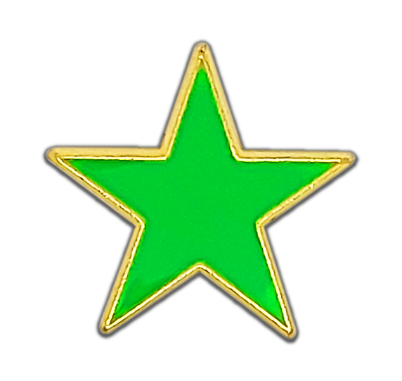 Small Neon Enamelled Star Badge