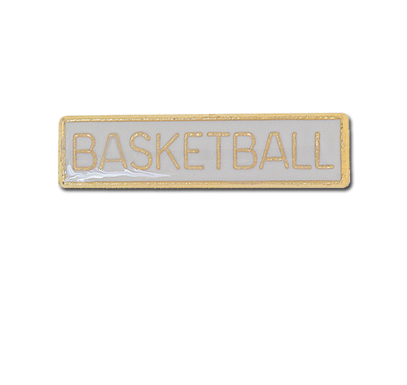 Basketball Small Bar Badge