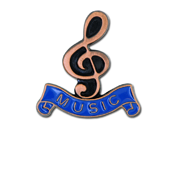 Music - Bronze Clef Badge