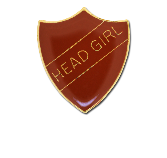 Head Girl Enamelled Shield Badge