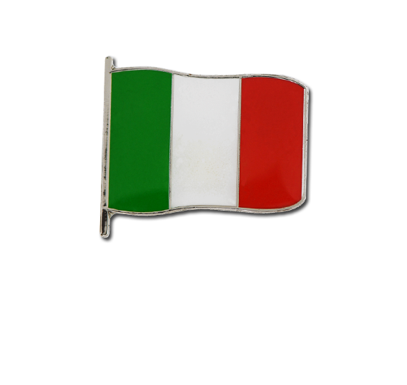 Italian Small Flag Badge