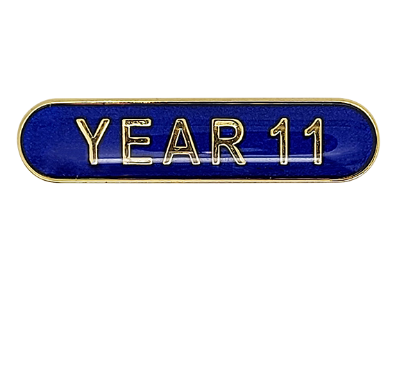 Year 11 Rounded Edge Bar Badge