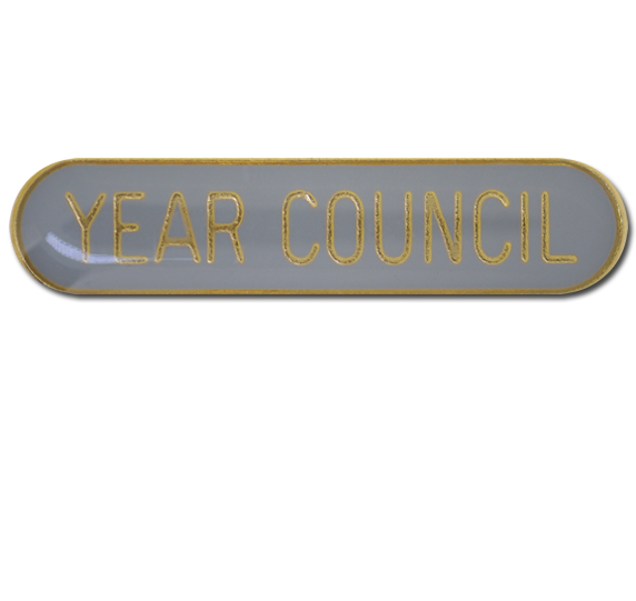 Year Council Rounded Edge Bar Badge