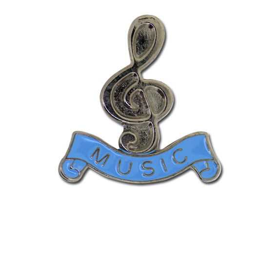 Music - Silver Clef Badge