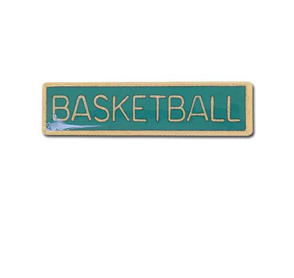 Basketball Small Bar Badge