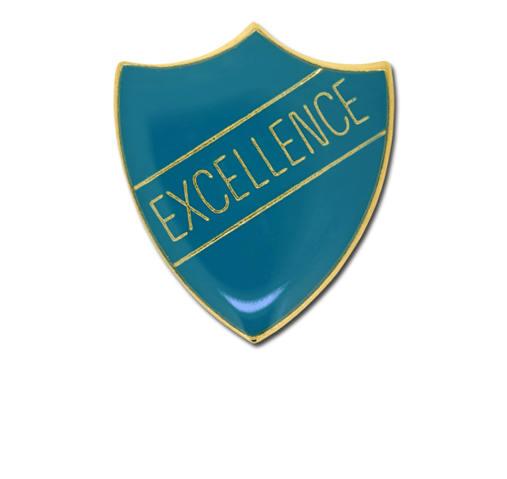 Excellence Enamelled Shield Badge