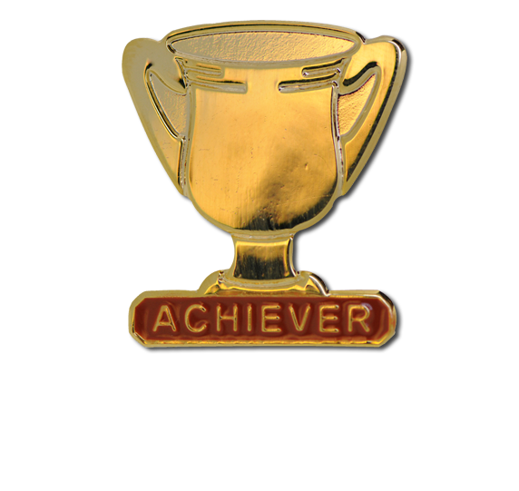 Achiever Trophies - Gold Trophy Badge