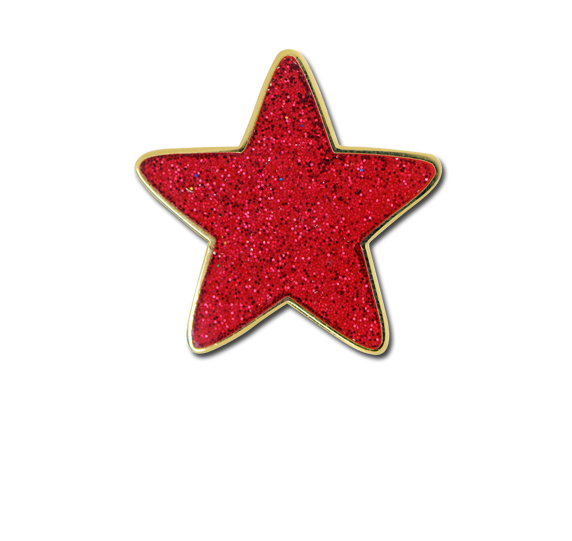 Glitter Star Star Badge