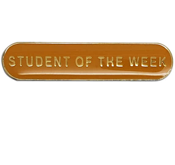 Student of the Week Rounded Bar Badge