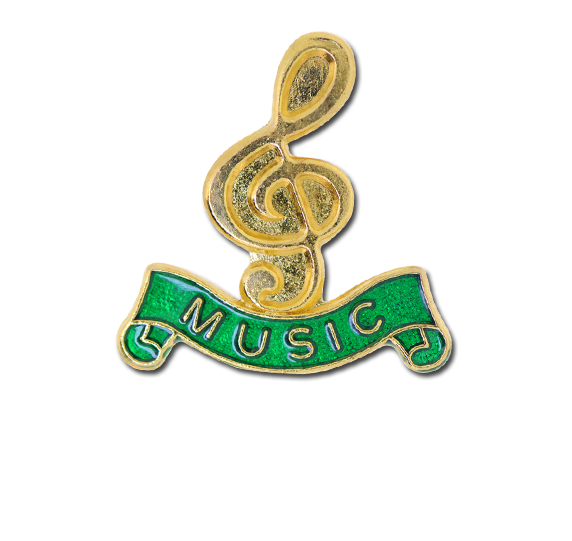 Music - Gold Clef Badge