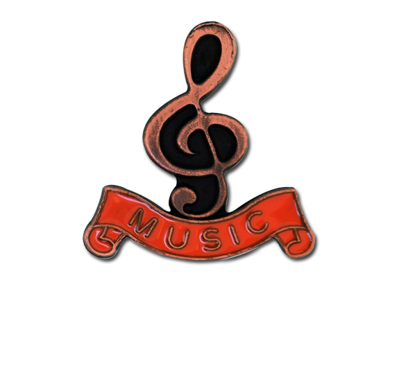 Music - Bronze Clef Badge