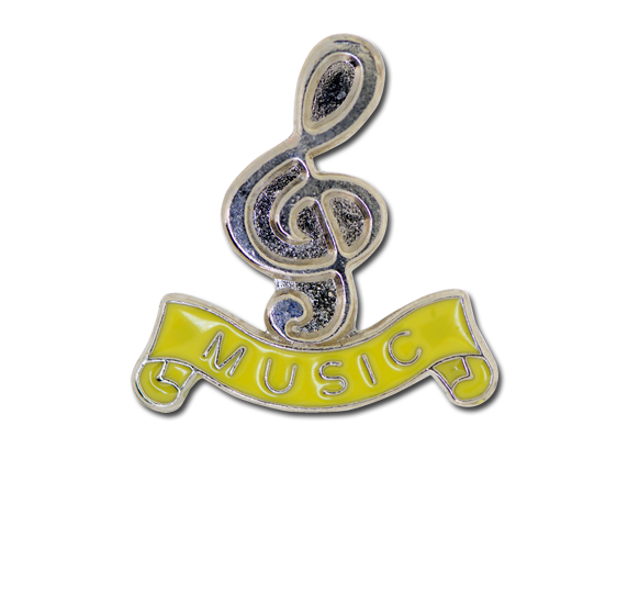 Music - Silver Clef Badge