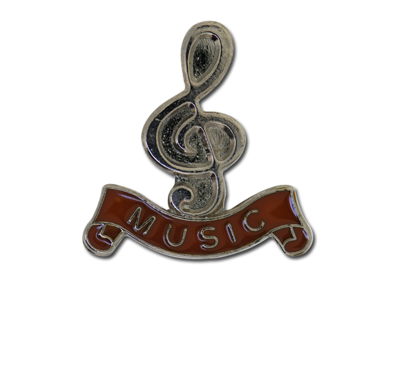 Music - Silver Clef Badge