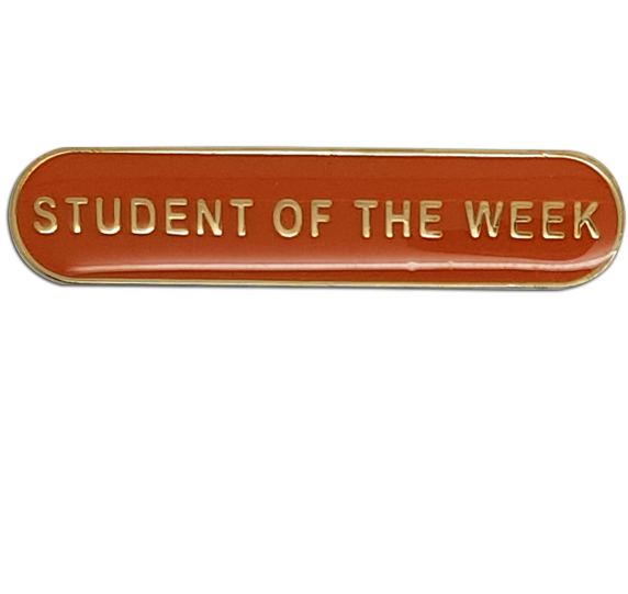 Student of the Week Rounded Bar Badge