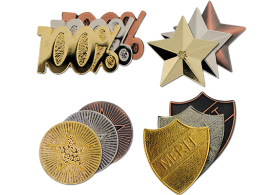 Gold Silver Bronze 1 Badge Promotional Package