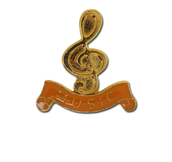 Music - Gold Clef Badge