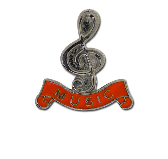 Music - Silver Clef Badge