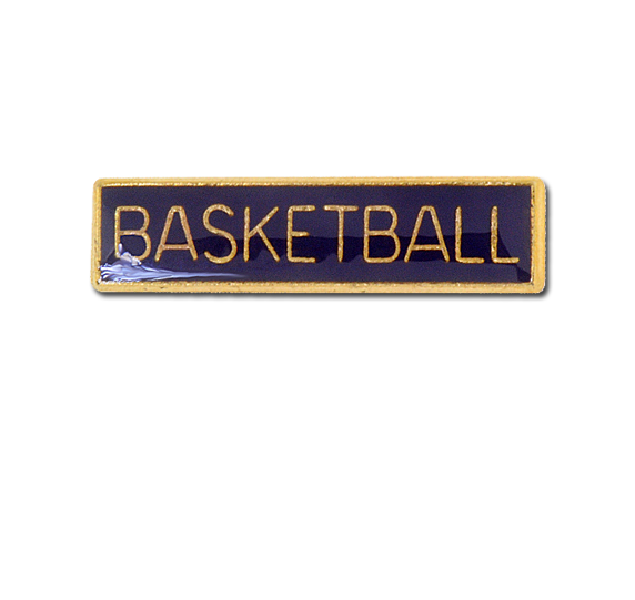 Basketball Small Bar Badge