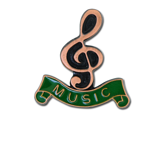 Music - Bronze Clef Badge