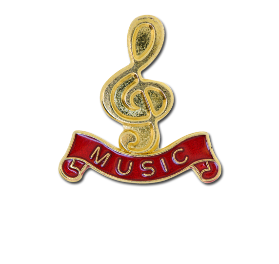 Music - Gold Clef Badge